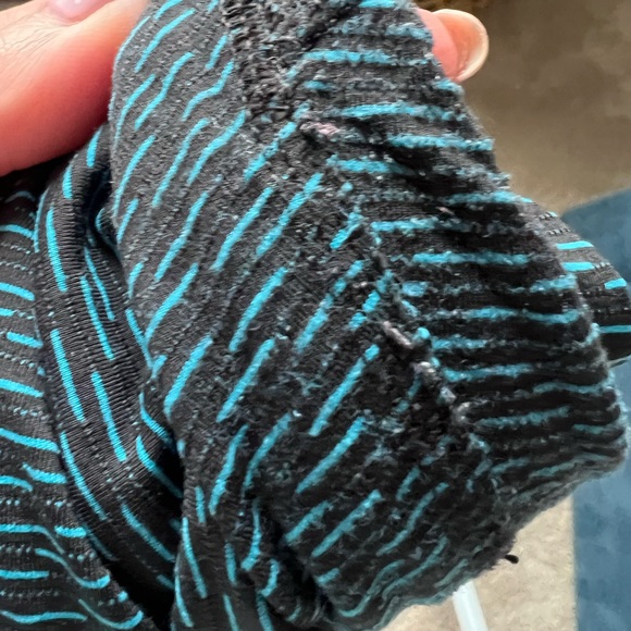 Lululemon Wunder Under High Rise Black and Teal Size 8 - Picture 7 of 8